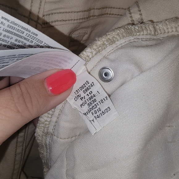 NWT Mens Off White Abercrombie and Fitch Stretch Sport Slim Jeans 33 x 30 - Picture 3 of 13